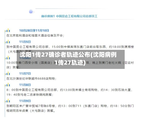 沈阳1传27确诊者轨迹公布(沈阳病例1传27轨迹)-第3张图片