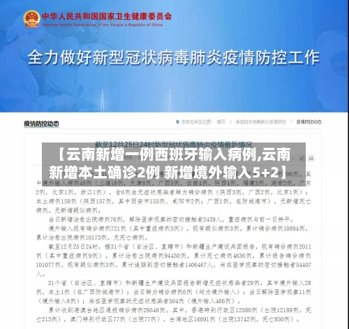 【云南新增一例西班牙输入病例,云南新增本土确诊2例 新增境外输入5+2】-第3张图片