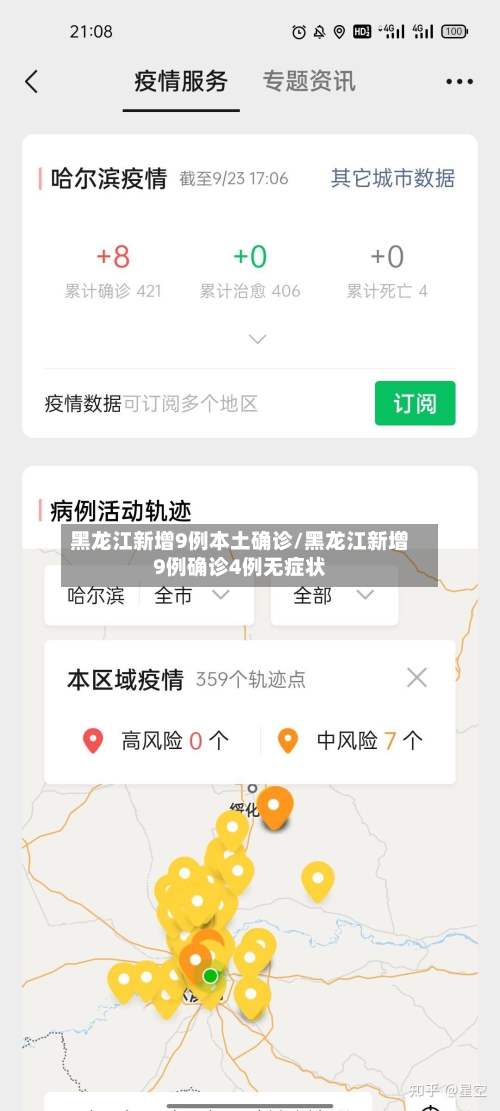 黑龙江新增9例本土确诊/黑龙江新增9例确诊4例无症状