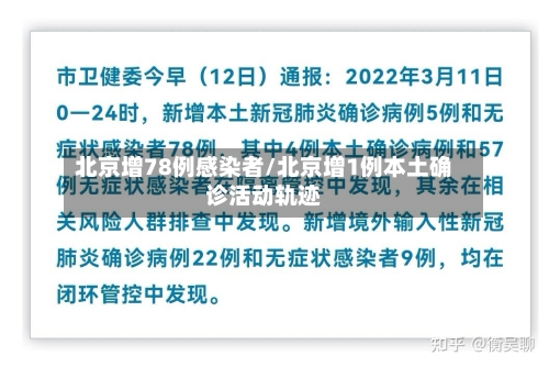 北京增78例感染者/北京增1例本土确诊活动轨迹