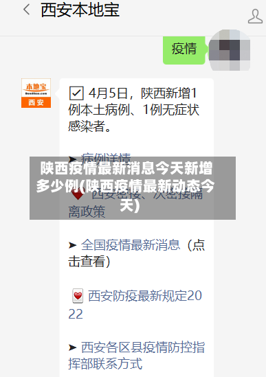 陕西疫情最新消息今天新增多少例(陕西疫情最新动态今天)-第2张图片
